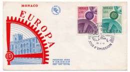 MONACO => FDC => 0,30F + 0,60F EUROPA 1967 - 28/04/1967 - FDC