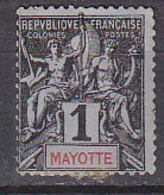 M4597 - COLONIES FRANCAISES MAYOTTE Yv N°1 - Gebraucht