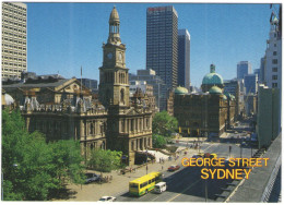 AUSTRALIA - Sydney Town Hall And The Beautifully Restored Queen Victoria Building In George Street - Wrote But Not Sent - Sydney