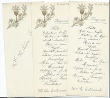 3 Menus /Communion/Ferdinand/Déjeuner/ 1933     MENU145 - Menükarten