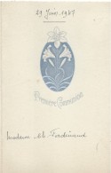 4  Menus De Communion  / Ferdinand/Déjeuner-Diner / 1947    MENU150 - Menükarten