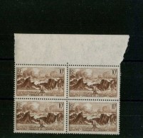 - FRANCE COLONIES . ETABLISSEMENT DE L'OCEANIE  . TIMBRE DE 1948 . BLOC DE 4 NEUFS BORD DE FEUILLE . - Unused Stamps