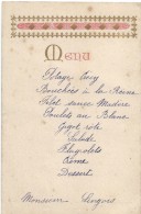 1   Menu /Repas /Lingois/ Vers 1920  MENU165 - Menükarten