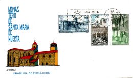 ESPAGNE. N°1215-7 De 1964 Sur Enveloppe 1er Jour. Conquérants De Santa-Maria De Huerta. - Abadías Y Monasterios