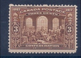 CANADA - 107  CONFEDERATION 3C BRUN NEUF MH COTE 35 EUR - Neufs