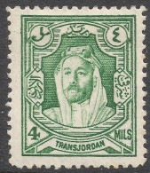 Transjordan. 1930-39 Emir Abdullah. 4m MH. P14 SG 197 - Jordanie
