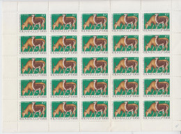 Russia, USSR; 1968; MiNr. 3549; Full Sheet; Antilope, Lama - Hojas Completas