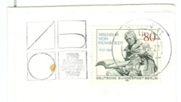 Berlin West MWST 1987 750 Jahre Berlin Mi. 731 Humboldt Denkmal Forscher - Maschinenstempel (EMA)