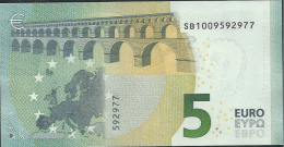 € 5 ITALY  SB S001 A5  DRAGHI  UNC - 5 Euro