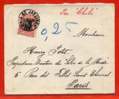 BRESIL LETTRE DE 1896 DE RIO DE JANEIRO POUR PARIS FRANCE - Storia Postale