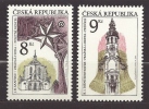 Czech Republic 1996 MNH ** Mi 119-120 Sc 2989-2990 UNESCO Church Zelená Hora, Prague Loretta Tower.Tschechische Republik - Neufs