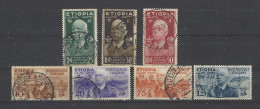 Italia - Etiopia - 1936 - Usato/used - Vittorio Emanuele III - Sass. N. 1/7 - Etiopia