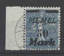 Memel - 1923 - Usato/used - Sovrastampati - Mi N. 123 - Oblitérés