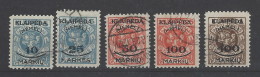 Memel - 1923 - Usato/used - Sovrastampati - Mi N. 124/28 - Gebraucht