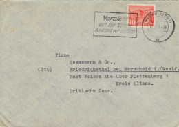 BUSTA CON  " TARGHETTA"   "WERBESTEMPEL" GERMANIA  PER  FRIEDRICHSTHAL    (VIAGGIATA) - Lettres & Documents
