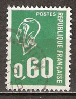 Timbre France Y&T N°1814 (13) Obl  Marianne De Béquet.  0 F.60 Vert. Cote 0,15 € - 1971-1976 Marianna Di Béquet