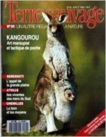 TERRE SAUVAGE N° 20 : Kangourou - Serengeti - Atolls - Chenilles  . 1988 - Animales