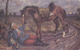 CPA ILLUSTRATION, ERNST KUTZER- FRIENDS FOREVER, SOLDIER AND HORSE - Kutzer, Ernst