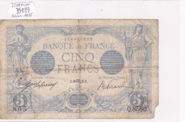 Billet De 5 Francs Bleu Du 30/10/1915 SCORPION - Q.8580 Alph 805 @ N° Fayette : 2.32 - 5 F 1912-1917 ''Bleu''