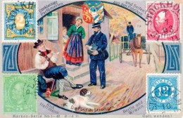 Chromo, Vintage Card, Cinderella, Soap Factories And Parfumerie Rud. Herrmann Berlin, "Die Post In Schweden"  C.1900 - Andere