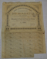 Grand Hotel Et Casino De Biarritz En 1880 - Casino'