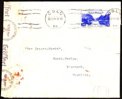 Norway Oslo 1941 To Germany Pössneck / WWII / CENSORSHIP - ZENSUR / Oberkommando Der Wehrmacht Geöf - Storia Postale