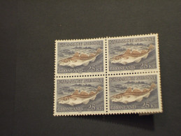 GROENLANDIA - 1981 PESCE 25 K., In Quartina(block Of Four) - NUOVI(++) - Unused Stamps