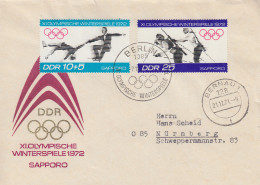 Enveloppe  FDC  1er  Jour  ALLEMAGNE  DDR   Jeux  Olympiques  D´ Hiver   SAPPORO   1972 - Winter 1972: Sapporo