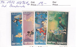 Thailand 1973 - Nr. 663/66 A  Postfrisch ** - Internationale Briefwoche - Tailandia