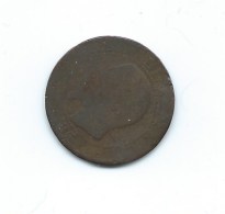 France - 5 Centimes Napoléon III Bronze - 18... - Verso B - 5 Centimes