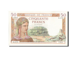 Billet, France, 50 Francs, 50 F 1934-1940 ''Cérès'', 1934, 1934-12-27, SUP+ - 50 F 1934-1940 ''Cérès''