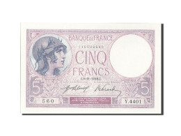 Billet, France, 5 Francs, 5 F 1917-1940 ''Violet'', 1918, 1918-11-09, SPL - 5 F 1917-1940 ''Violet''