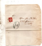 1876 LETTERA CON ANNULLO ASTI - Dienstzegels