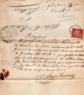 1876   LETTERA CON ANNULLO PIEVE DI CADORE BELLUNO - Oficiales