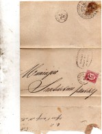 1876   LETTERA CON ANNULLO MACERATA  + S. SEVERINA - Officials