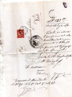 1876   LETTERA CON ANNULLO PIEVE DI CADORE BELLUNO + VODO - Oficiales