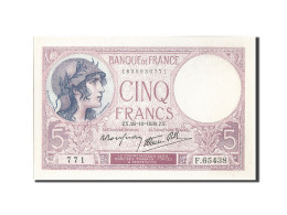 Billet, France, 5 Francs, 5 F 1917-1940 ''Violet'', 1939, 1939-10-26, SPL+ - 5 F 1917-1940 ''Violet''