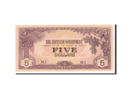 Billet, MALAYA, 5 Dollars, 1942, Undated, KM:M6b, NEUF - Malasia