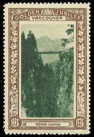 B18-56 CANADA Vancouver Golden Jubilee 1936 MNH Second Canyon - Vignettes Locales Et Privées