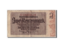Billet, Allemagne, 2 Rentenmark, 1937, 1937-01-30, KM:174b, B+ - 2 Rentenmark