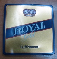 AC - LUFTHANSA ROYAL GOLD CIGAR EMPTY TIN BOX - Tabaksdozen (leeg)