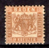 Germania-F330 - Baden 1862-64 - Y&T N. 19a (sg), Privo Di Difetti Occulti - - Ungebraucht