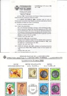 Luxemburg. Post-Informationsmaterial Ausgabe Nr 1/1986 (6.180) - Cartas & Documentos