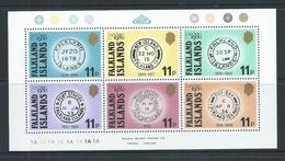 Falkland Islands 1980 London Stamp Exhibition Early Postmarks Sheet Of 6 MNH - Falkland