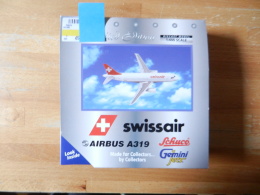 SCHUCO  GEMINI SETS LIMITED EDITION ECH 1/400 AIRBUS A319 SWISSAIR - Airplanes & Helicopters
