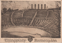 Litho AK Hutberg Kamenz Hutbergbühne Thingplatz NS Arbeitsdienst Einweihung 1935 Mutschmann - Kamenz