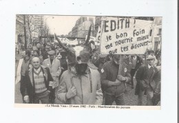 PARIS 23 MARS 1982 MANIFESTATION DES PAYSANS (BELLE ANIMATION) - Ereignisse