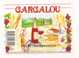 BANYULS DELS ASPRES GARGALOU Fromage Pain Et Vin - Languedoc-Roussillon
