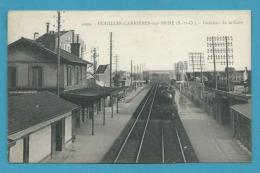 CPA  - Chemin De Fer Arrivée Du Train En Gare De HOUILLES-CARRIERES-SUR-SEINE 78 - Carrières-sur-Seine