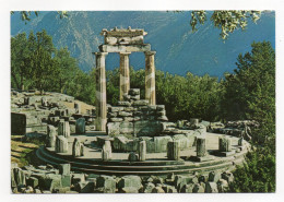Grèce--DELPHES--Temple D'Athéna,cpm  N° 105 éd ????--Beau Timbre Au Dos - Grèce